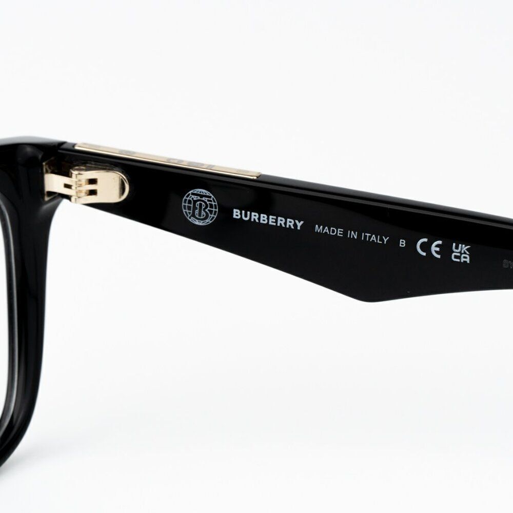 NEW Burberry BE2409 3001 Black Square Unisex Eyeglasses BE 2409 - Picture 8 of 10
